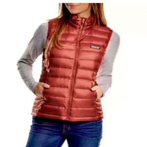 PATAGONIA DOWN SWEATER VEST WOMEN - ROAMER RED - Like New!